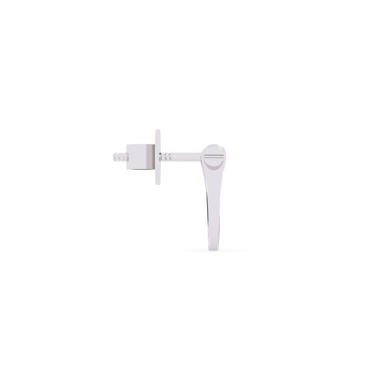 Rose Gold Lab Grown Diamond Lucky Horseshoe Stud Earrings